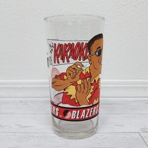 Portland Trailblazers Dairy Queen Vintage Glass Cup Jerome Kersey 92-93